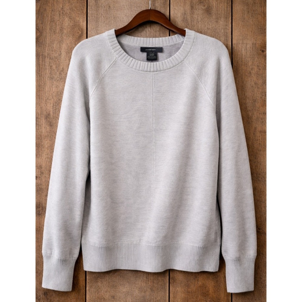 Max & Mia Women's Knit Pullover Sweater Light Gray Size XL Everyday Cozy